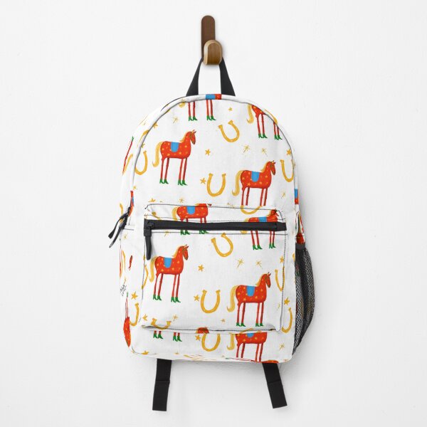 Artikelvorschau, Funny horse red- white background- with stars and green boots pattern entworfen und verkauft von Studio Lydia Lovely.