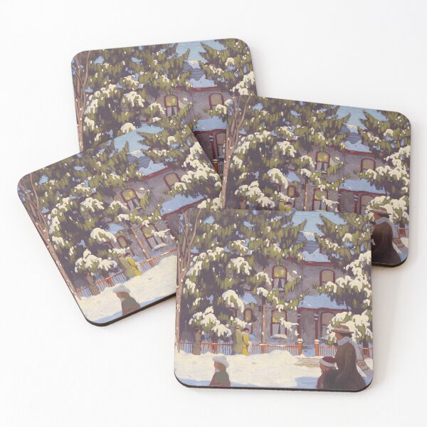 Item preview, Winter Afternoon, City Street, Toronto by Lawren Harris designed and sold by TheRedVineyard.