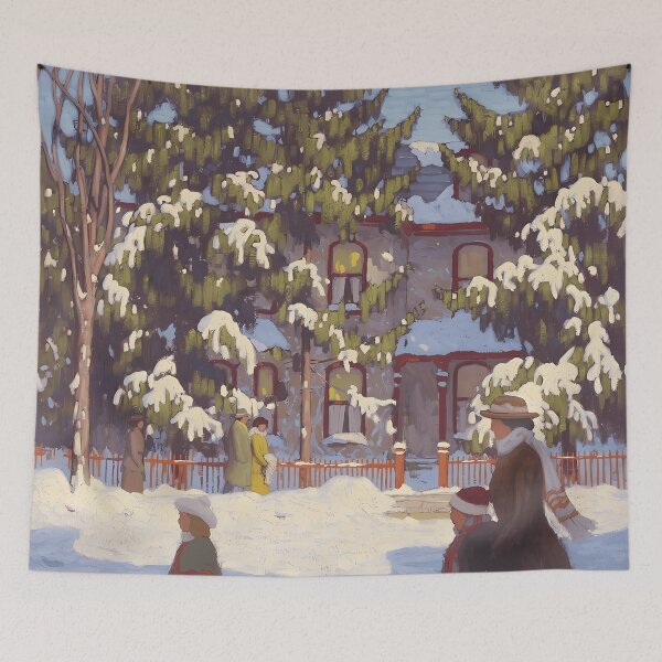 Item preview, Winter Afternoon, City Street, Toronto by Lawren Harris designed and sold by TheRedVineyard.