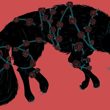 Artwork thumbnail, Tangled Black Wolf by deadlydarlingKV