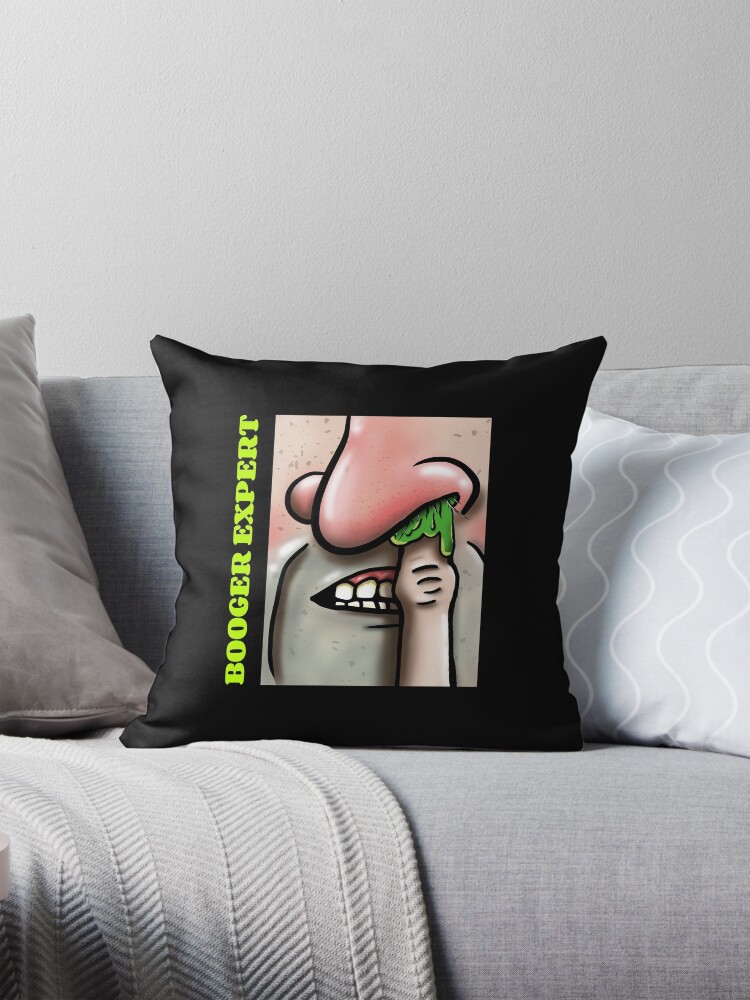 Booger Expert Pillow for Sale by BestCoolStuff Redbubble