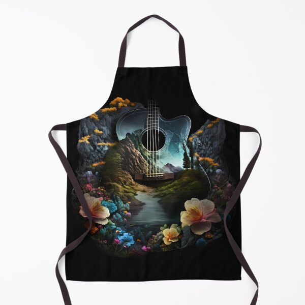 Item preview, Fusion of Guitar and Nature - Night - Flowers designed and sold by Silvio K..