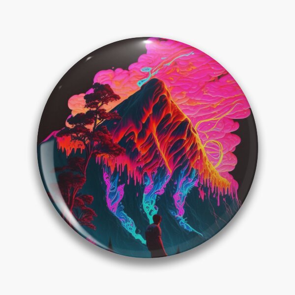 Item preview, Vaporwave volcano designed and sold by mentaljazzhands.