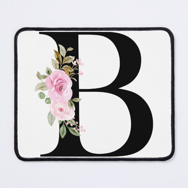 Item preview, Letter B with Natural Multi Color Flowers designed and sold by Print-Online.