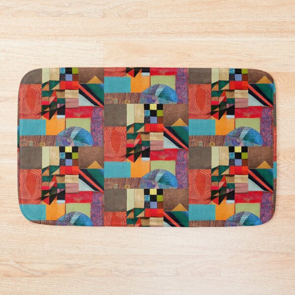 Item preview, various fabric and leather patchwork  designed and sold by m14arts.