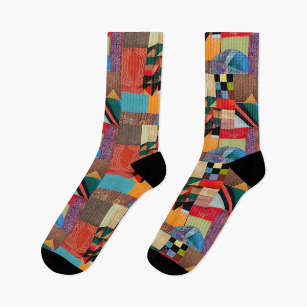 Item preview, various fabric and leather patchwork  designed and sold by m14arts.