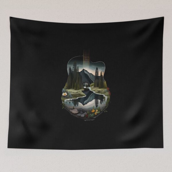 Item preview, Fusion of Guitar and Nature - Night designed and sold by Silvio K..