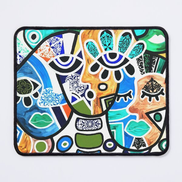 Item preview, Abstract human faces in many shades designed and sold by Marzena30art.