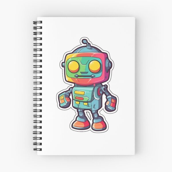 Item preview, Colorful Robot Cartoon, Fun Groovy Robot designed and sold by jakeparco.