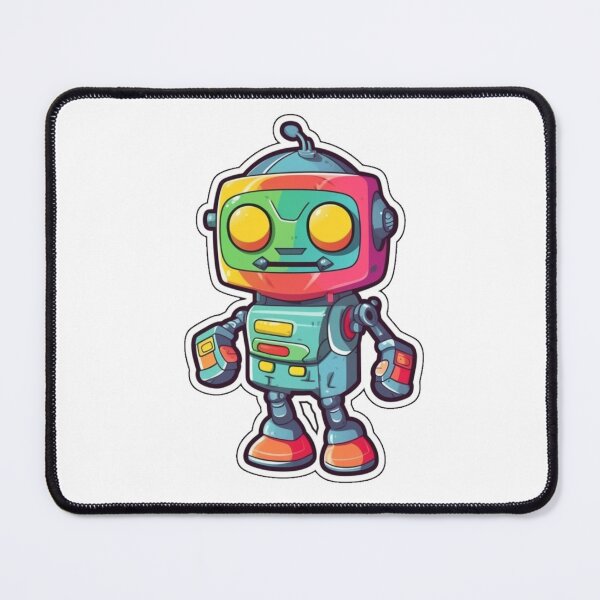 Item preview, Colorful Robot Cartoon, Fun Groovy Robot designed and sold by jakeparco.
