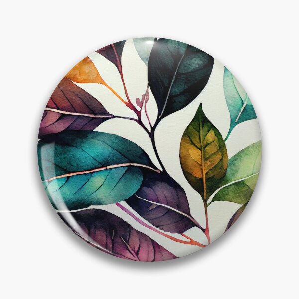 Item preview, Watercolor colors leaves pattern designed and sold by JBJart.