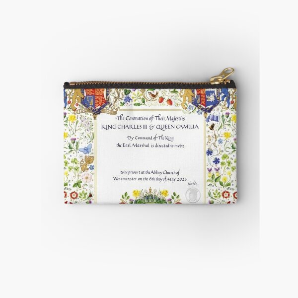Aperçu de l'œuvre Invitation au couronnement du roi Charles et de la reine Kamilla créée et vendue par Teetans.