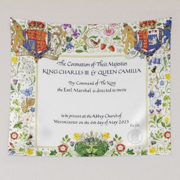 Item preview, King Charles And Queen Kamilla Coronation Invitation designed and sold by Teetans.
