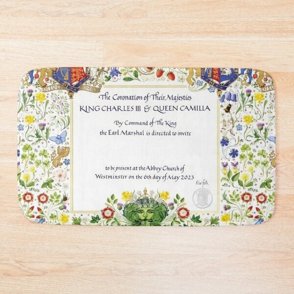 Item preview, King Charles And Queen Kamilla Coronation Invitation designed and sold by Teetans.