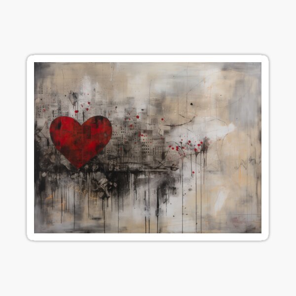 Item preview, Grunge heart artwork, poisoned hope theme designed and sold by SvarunPogani.