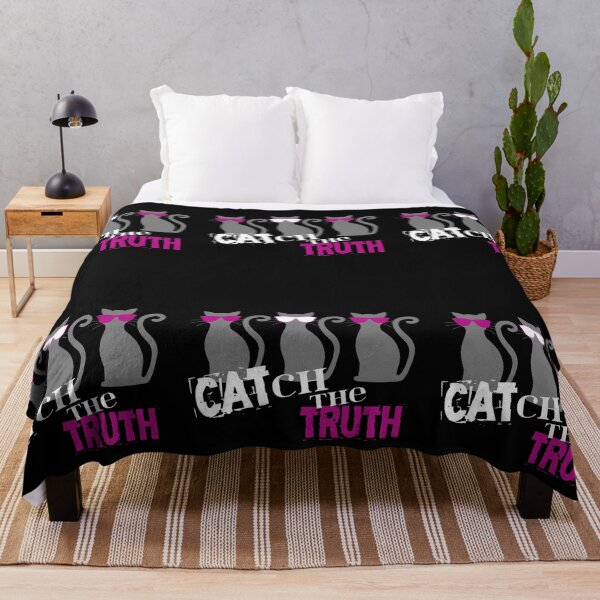 Item preview, Catch the truth in grey white and pink designed and sold by Topmel.