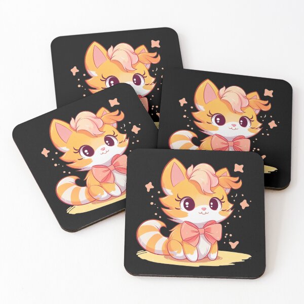 Item preview, Fluffy Cat Kawaii: Charming Expression Playful Soft Adorable Anime Feline Whimsical  designed and sold by DigiNook.