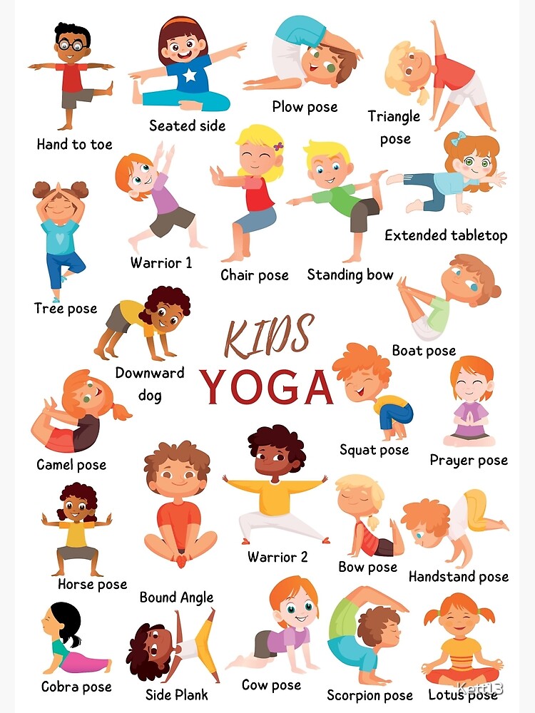 Kids Animal Yoga Poses - Healthy Kid Exercise Activities for FREE PRINTABLE  | Exercise for kids, Kids exercise activities, Kids yoga poses