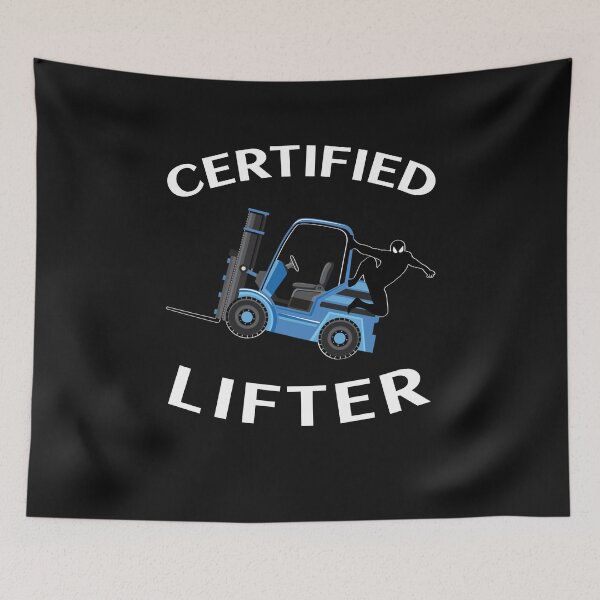 Item preview, Forklift Ninja Certified Forklift Lifter NFBW designed and sold by TeamsterLife.