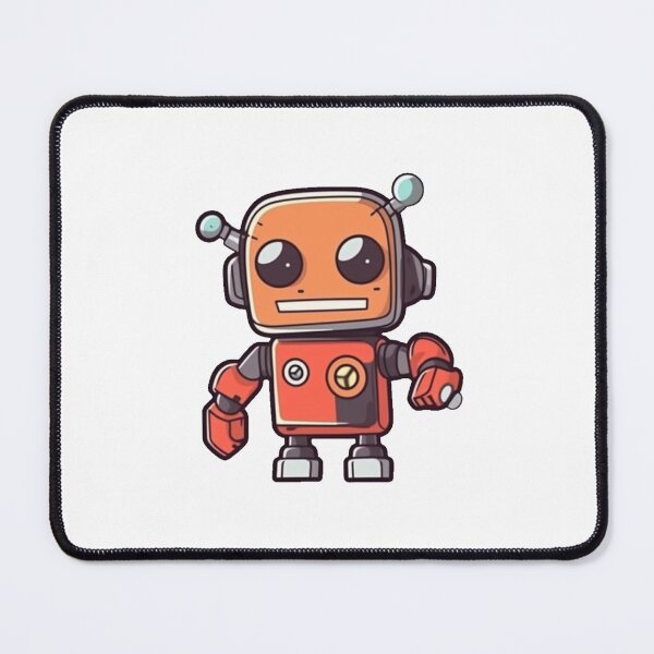 Item preview, Fun Futuristic Robot Cartoon, Orange and Red designed and sold by jakeparco.
