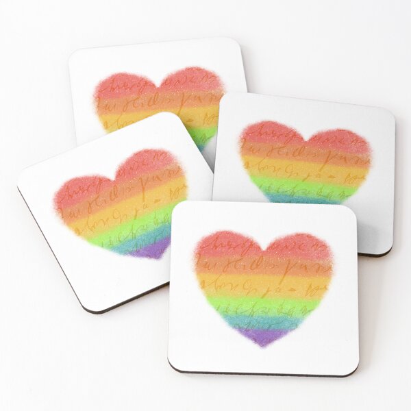 Item preview, Rainbow Heart designed and sold by victorianhare.