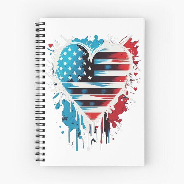 Item preview, USA flag heart designed and sold by Zaolta.