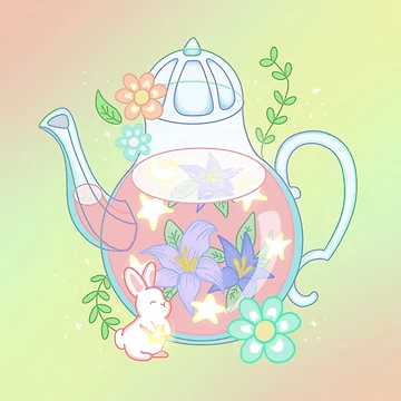 Artwork thumbnail, Springtime Tea by ReinaMer