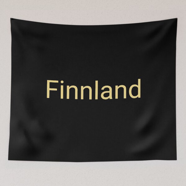 Item preview, Finland text yellow designed and sold by vibeno1.
