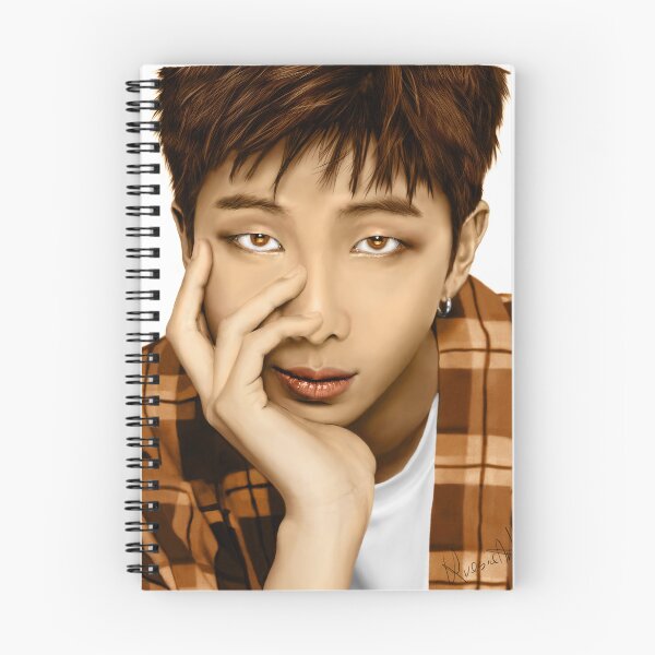 Item preview, Namjoon RM BTS fanart kpop portrait realistic designed and sold by Krasiaart.
