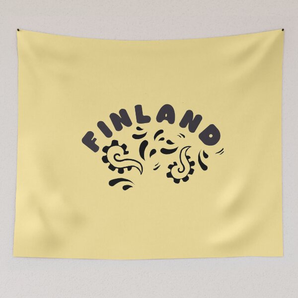 Item preview, Finland text cool designed and sold by vibeno1.