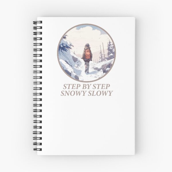 Item preview, Manga Anime Comics Style | Hiking | Outdoors - STEP BY STEP, SNOWY SLOWY designed and sold by Gorma Kuma.