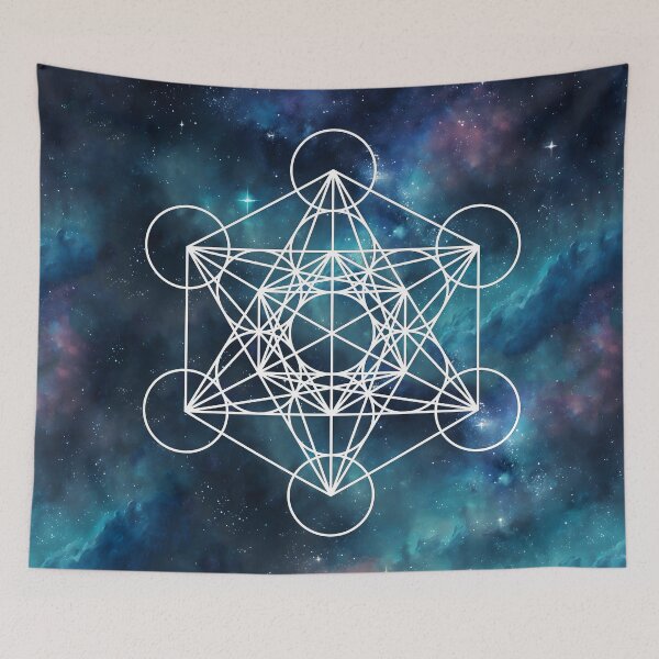 Item preview, Metatron's Cube with Galaxy Background designed and sold by christineiris.