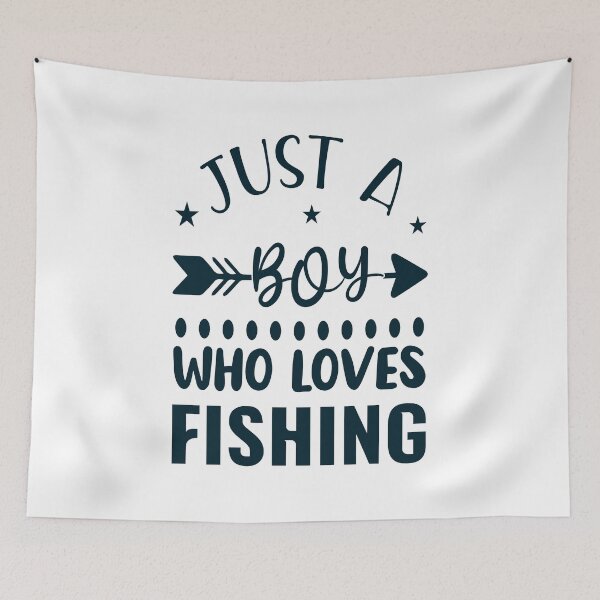 Item preview, Just A Boy Who Loves Fishing designed and sold by AmethystMurad.