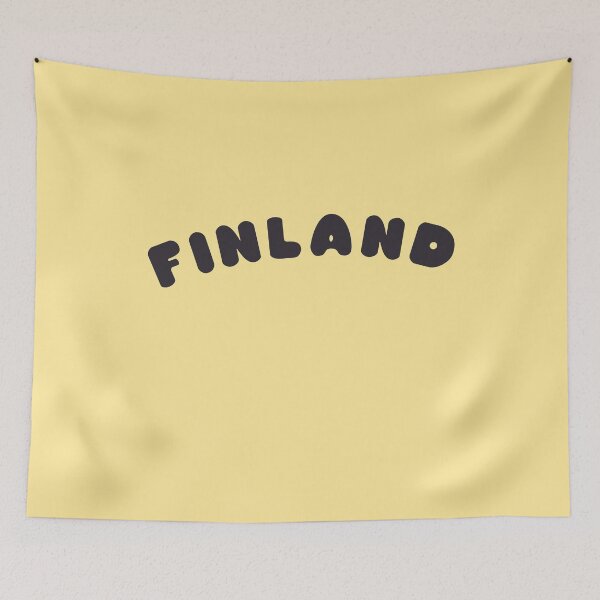 Item preview, Finland text black designed and sold by vibeno1.