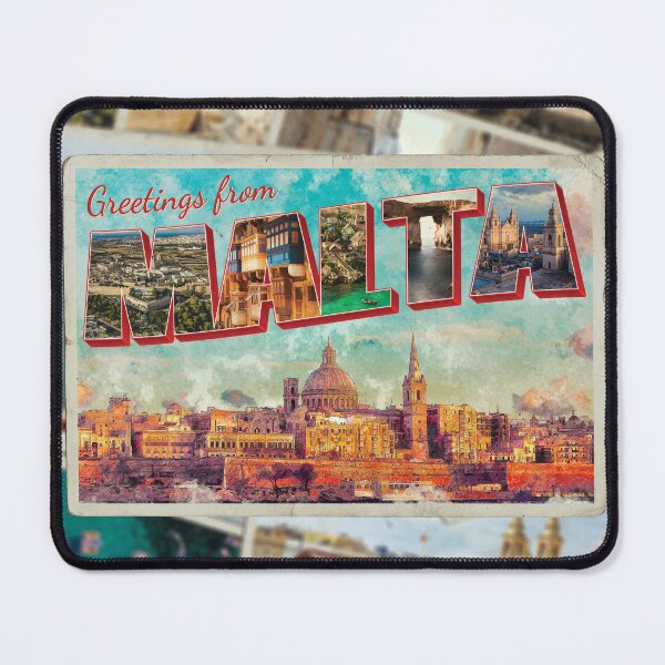 Item preview, Greetings from Malta Vintage style retro souvenir designed and sold by DeveloperProp0.