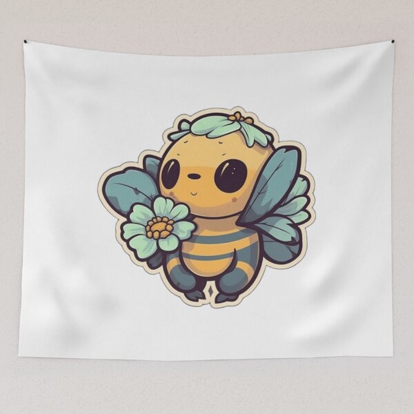 Item preview, Bee Sticker designed and sold by HandCraftedArt.