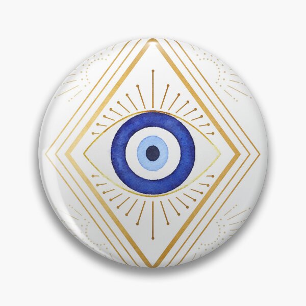 Item preview, Eye of protection, Blue & gold watercolor designed and sold by AmandaGreenwood.