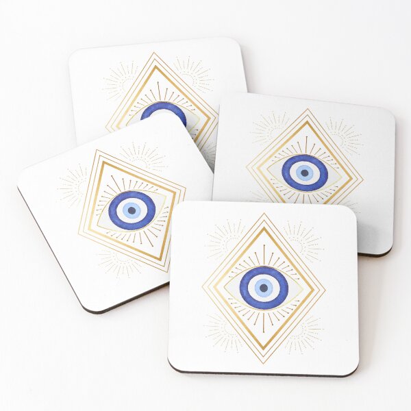 Item preview, Eye of protection, Blue & gold watercolor designed and sold by AmandaGreenwood.