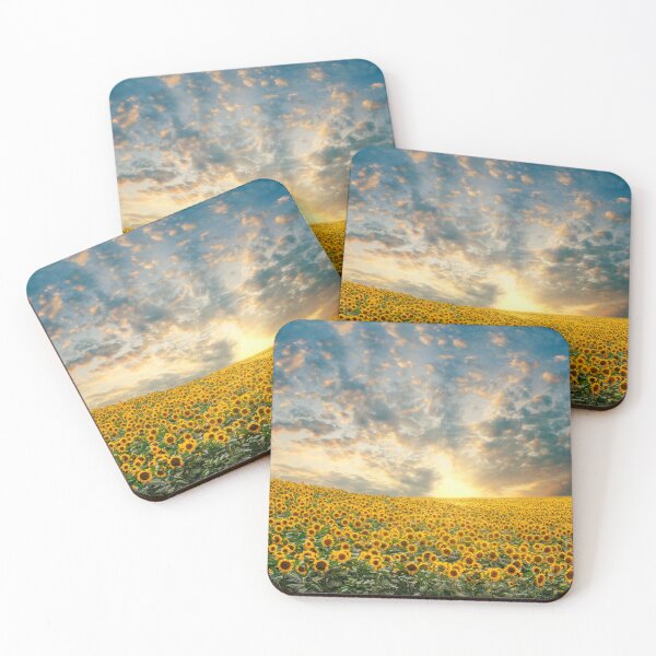Artikelvorschau, Sonnenblumenfeld und Sonnenuntergang entworfen und verkauft von Inferna-Love Creations.
