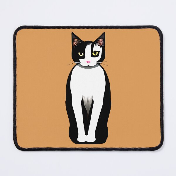Item preview, Mid Century Modern Black and White Cat designed and sold by Marymarice.