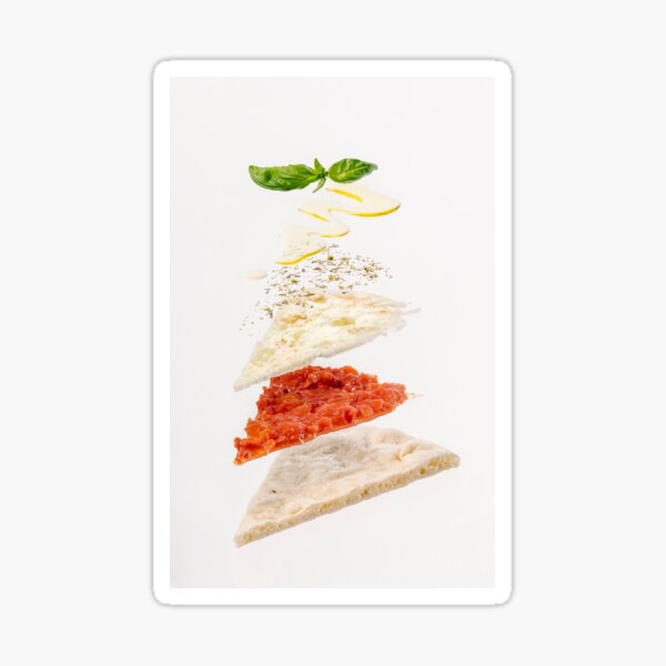 Item preview, exploded view of a slice of pizza designed and sold by Juri Pozzi.