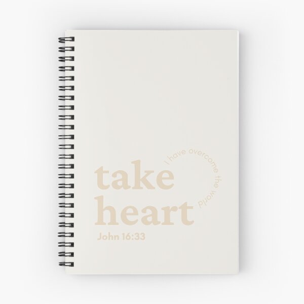 Item preview, Take Heart, John 16:33 designed and sold by PureEndeavors.