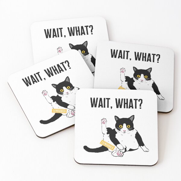 Item preview, Wait what shocked cat censored designed and sold by PizzaFB.