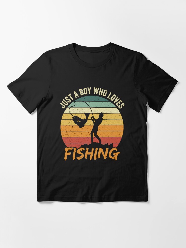 Just A Boy Who Really Loves Fishing 3' Men's T-Shirt