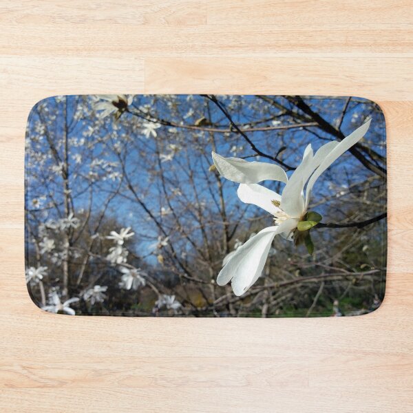 Item preview, Happy spring white magnolias original artwork designed and sold by paragonDesign28.