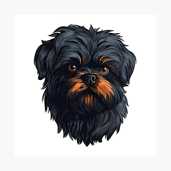 Item preview, Cute Affenpinscher Dog. designed and sold by FluffyCute.