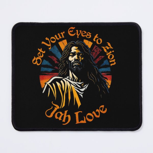 Item preview, Retro Set Your Eyes to Zion Tee - Jah Love, Rastafari Black Jesus, Vintage Graphic Reggae Rasta Christ designed and sold by zptees.