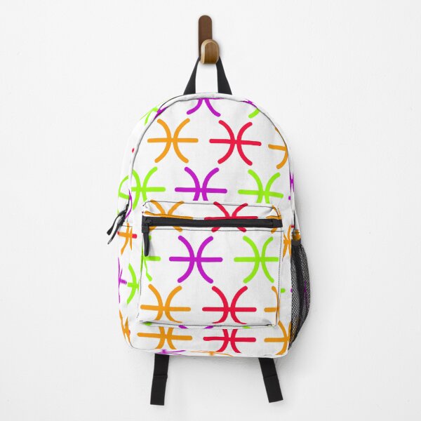 Item preview, Multicolor Pisces sign, astrology zodiac symbol white background designed and sold by Stéphane Thirion.