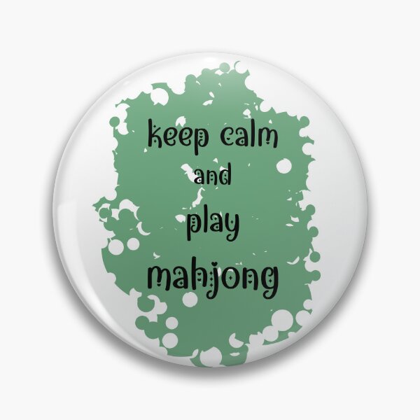 Item preview, keep calm and play mahjong designed and sold by EmeraldeaArt.