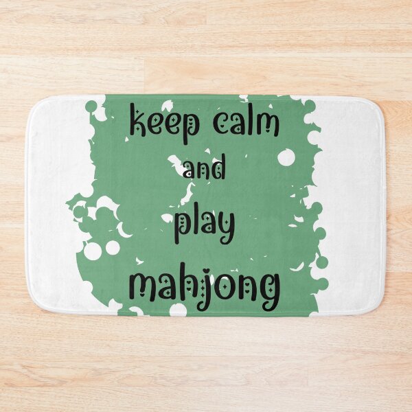 Item preview, keep calm and play mahjong designed and sold by EmeraldeaArt.